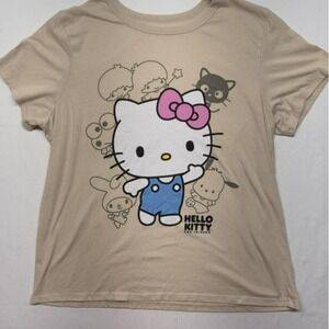 Hybrid Apparel Hello Kitty women's tan graphic XL t-shirt